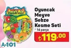 OYUNCAK MEYVE SEBZE KESME SETİ